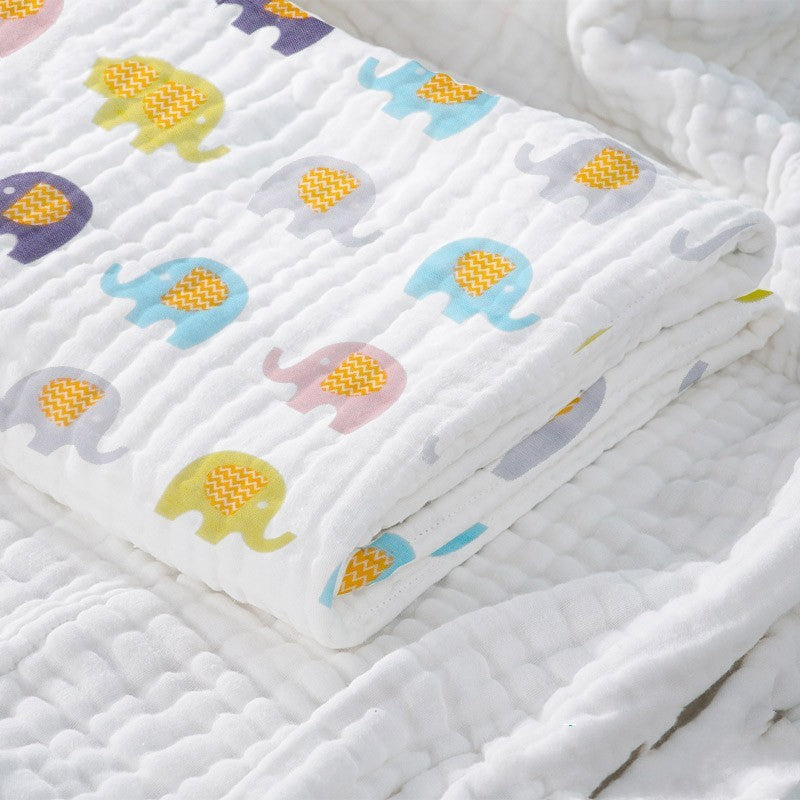 "Baby Cotton Super Soft Absorbent Gauze Bath Towel for newborns and toddlers"


