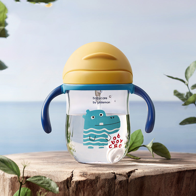 Baby Learn To Drink Cup Dual-use Anti-choke Sippy With Handle