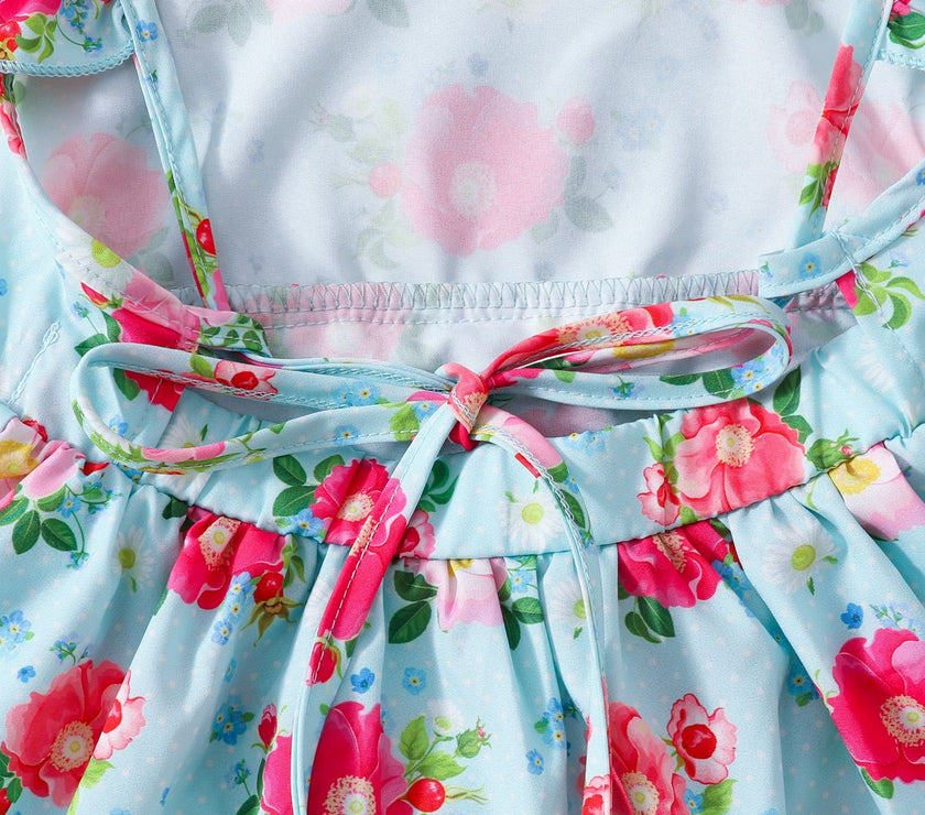 Baby Floral Romper Rompers Jumpsuit Skirt