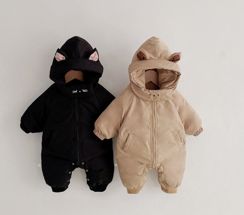 Baby Jumpsuit Baby Thick Winter Clothes