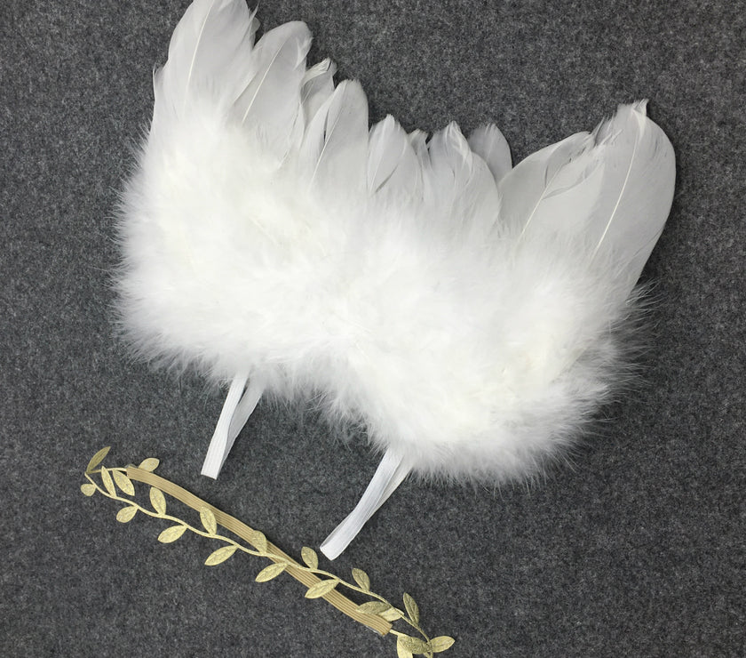 Newbornx Photography Props White Angel Wing Baby