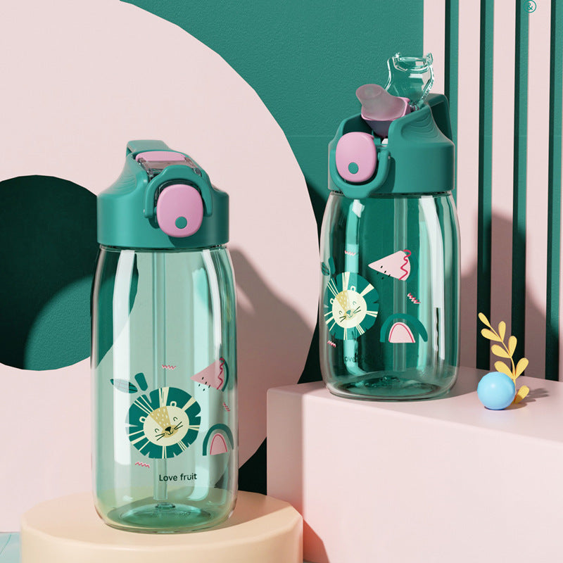 Cute Plastic Mico Straw Sippy Cup