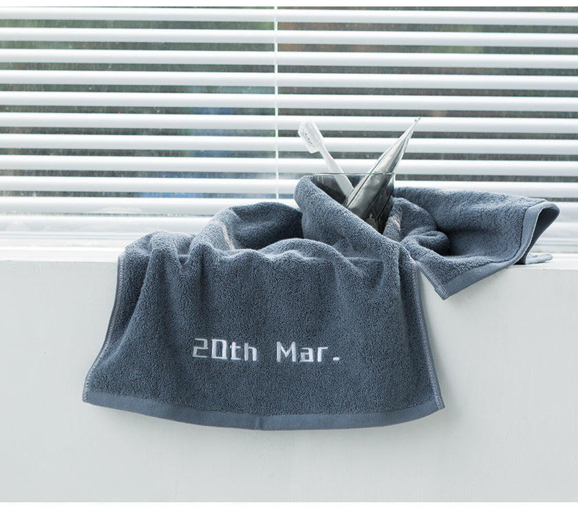 Customized Towels With Birthday Embroidery