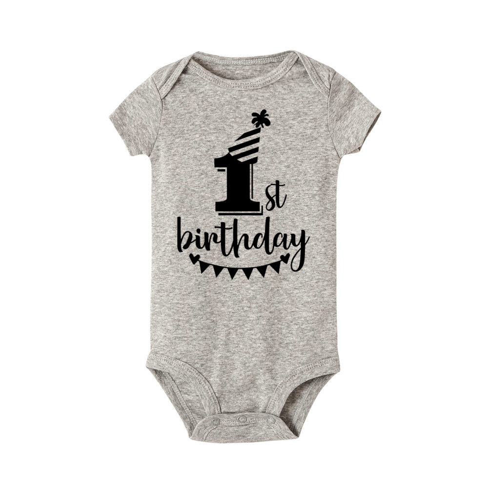 Short-sleeved Fart Clothes Baby Onesies