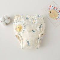 Gauze Cotton Baby's Ring Urine Training Training Pants Gauze Diaper Pants Waterproof Diaper Pure Cotton Diaper Pants