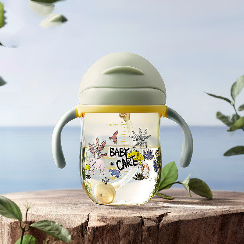 Baby Learn To Drink Cup Dual-use Anti-choke Sippy With Handle