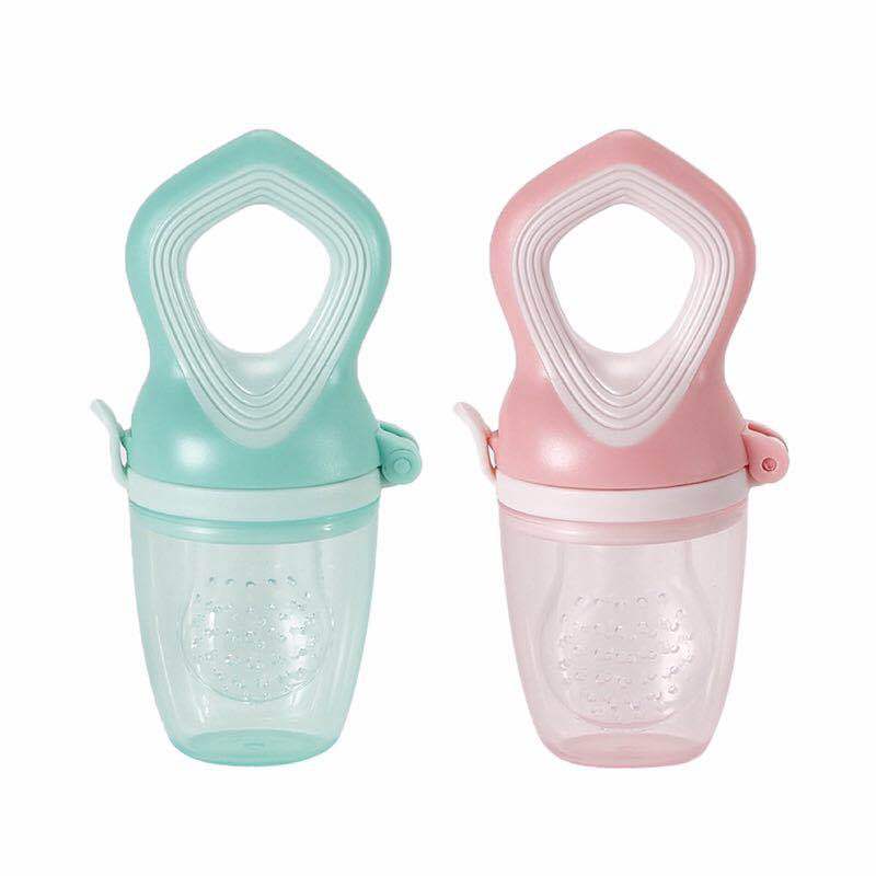 Baby food supplement feeder for newborns with soft silicone for feeding fruits and vegetables safely.
