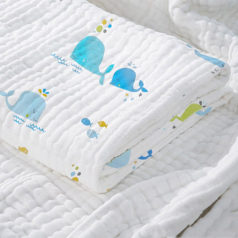 "Baby Cotton Super Soft Absorbent Gauze Bath Towel for newborns and toddlers"

