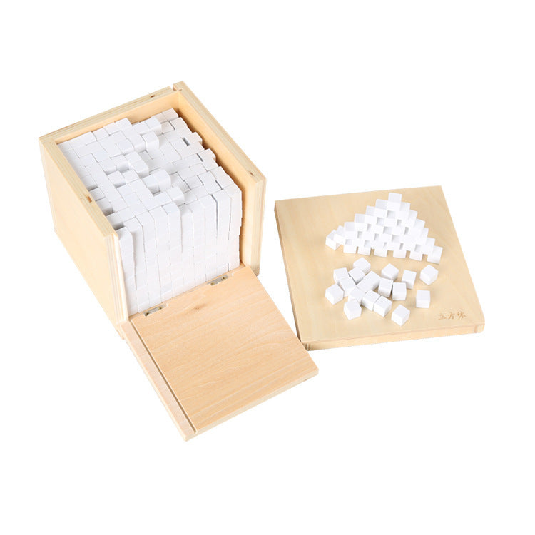 1000 Small Wooden Squares Montessori Children's Early Education Toys