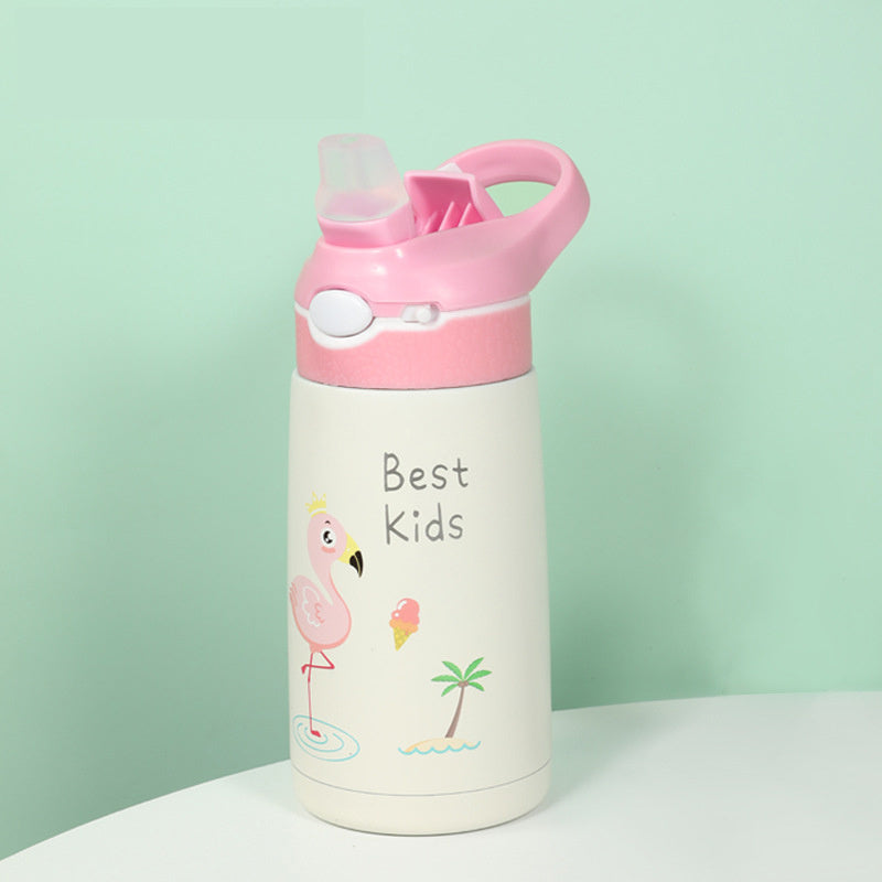 Children's 316 Stainless Steel Baby Sippy Straw Thermal Insulation Cup Sports Gift Kettle