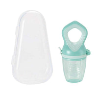Baby food supplement feeder for newborns with soft silicone for feeding fruits and vegetables safely.
