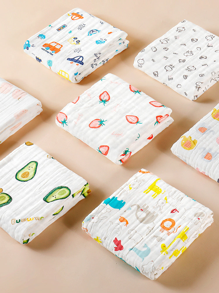 "Baby Cotton Super Soft Absorbent Gauze Bath Towel for newborns and toddlers"

