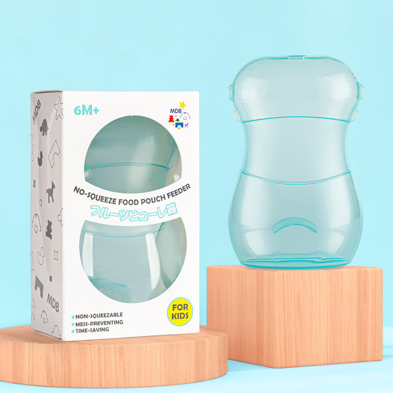 Reusable baby food supplement bags for toddlers, ideal for storing fruit purees and soft snacks.
