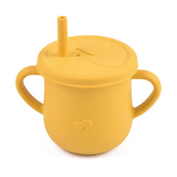 Children's Silicone Straw Drinking Cups Leakproof Baby Learning Drinking Cups Baby Training Straws Cups